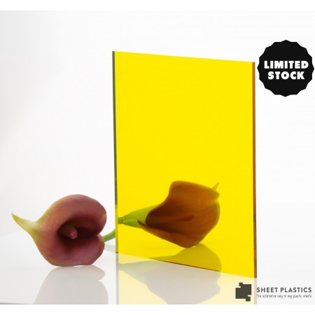 3mm Yellow Mirror Acrylic 500mm x 500mm