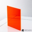 5mm Orange Fluorescent Acrylic Sheet Cut To Size