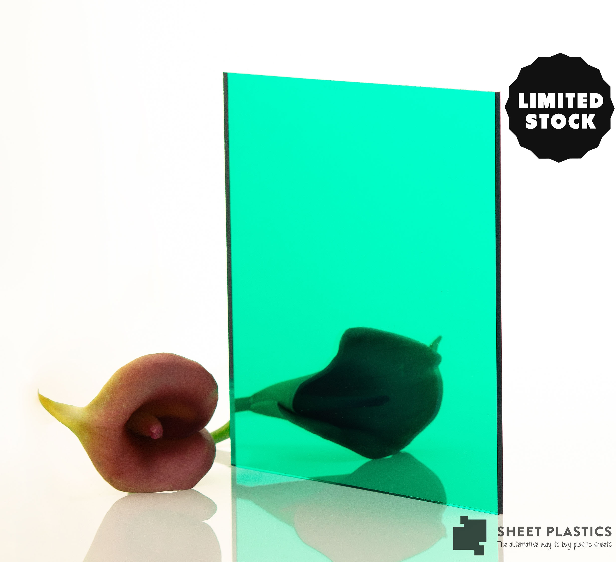 3mm green Mirror Acrylic 500mm x 500mm
