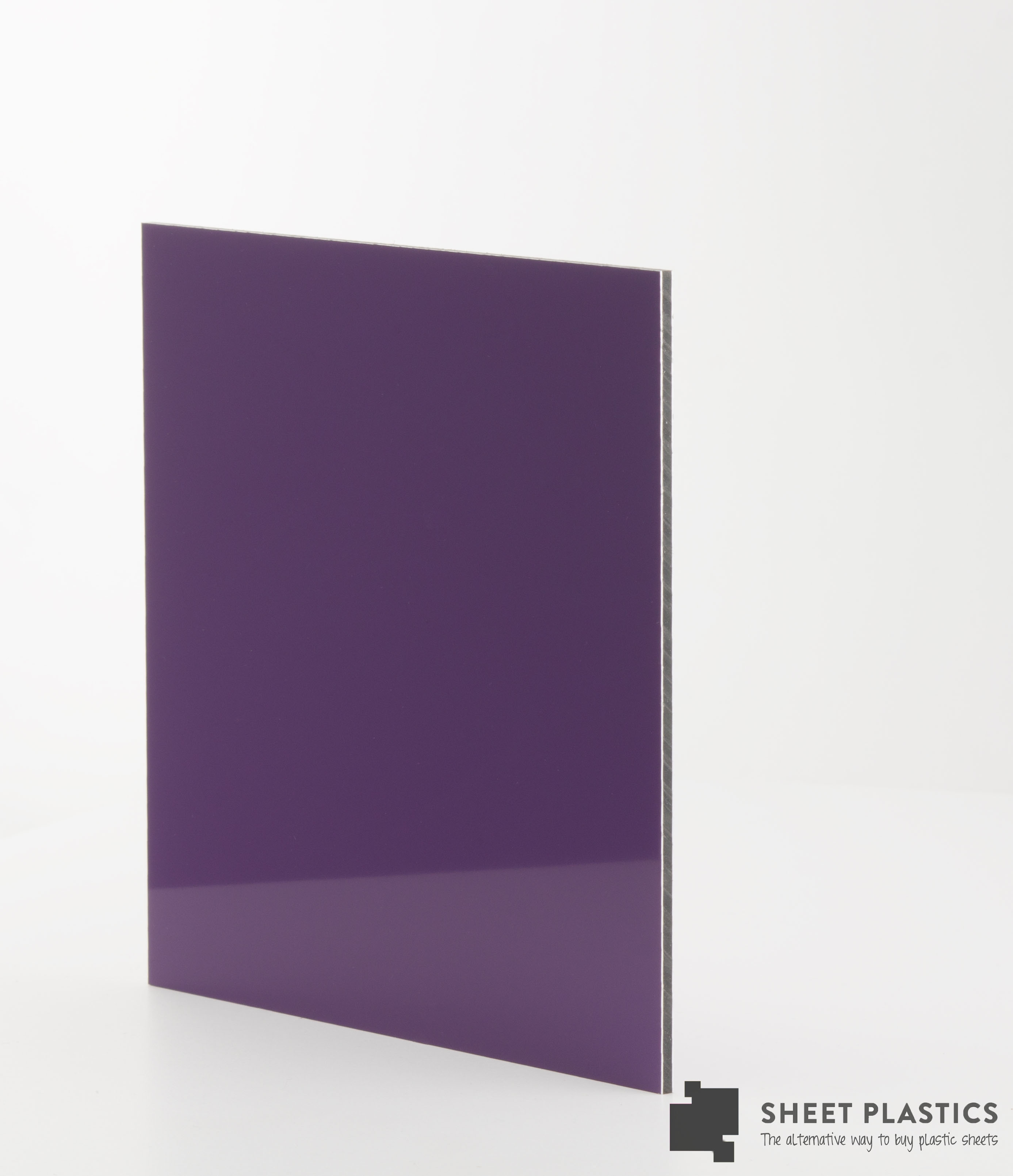 3mm Purple Aluminium Composite Sample 150 X 150mm